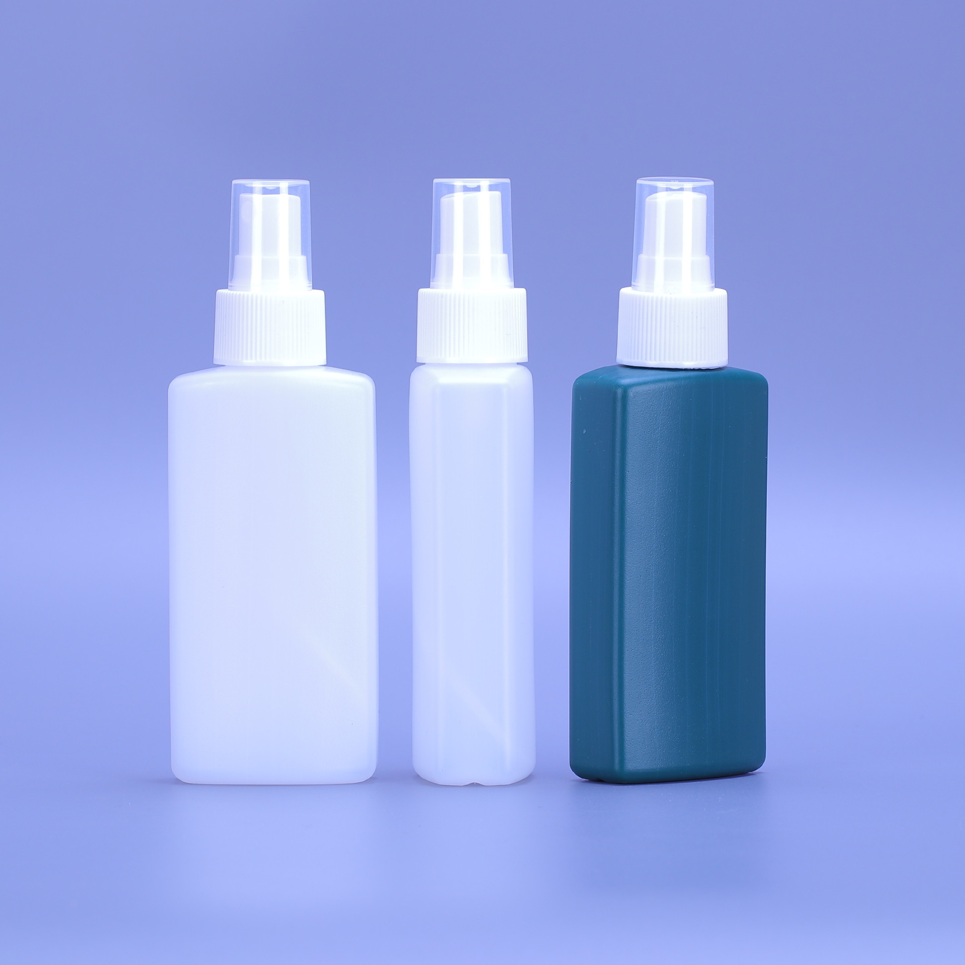 100ml防叮喷雾瓶扁方塑料瓶 蚊不叮塑料瓶HDPE100ml扁方型喷雾瓶