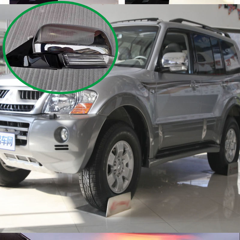 Aplicable a Mitsubishi Pajero V73V77V93V97 con luz de dirección espejo retrovisor de diez líneas calefacción plegable