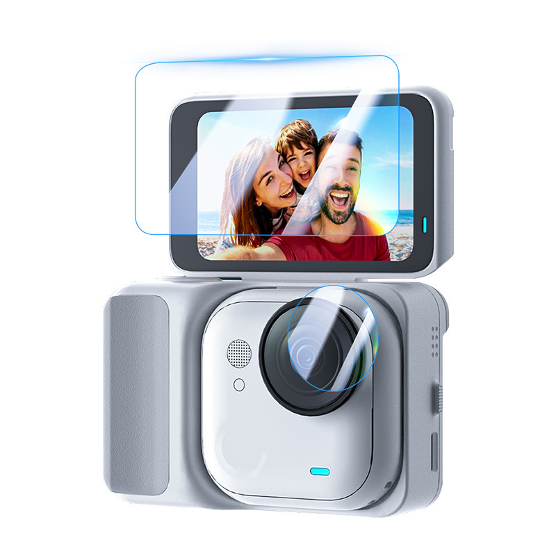 PULUZ胖牛适用影石Insta360 GO Ultra拇指相机钢化膜镜头玻璃贴膜|undefined