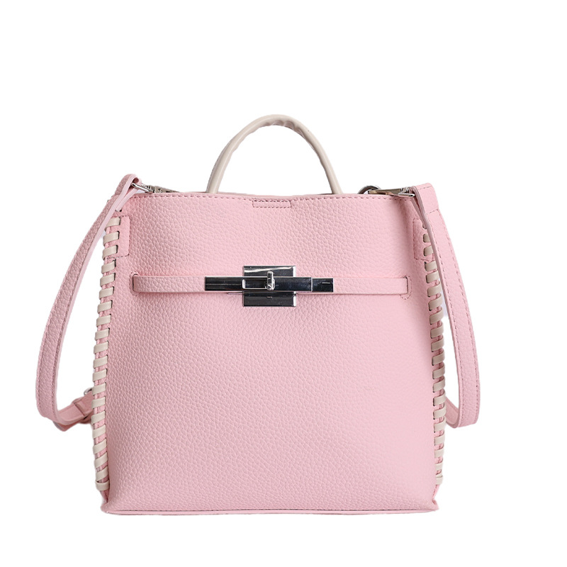 Bolso para mujeres 2026 nuevo estilo de alta calidad de moda tejida bolsa de mano alta textura versátil de viaje mochila de hombro