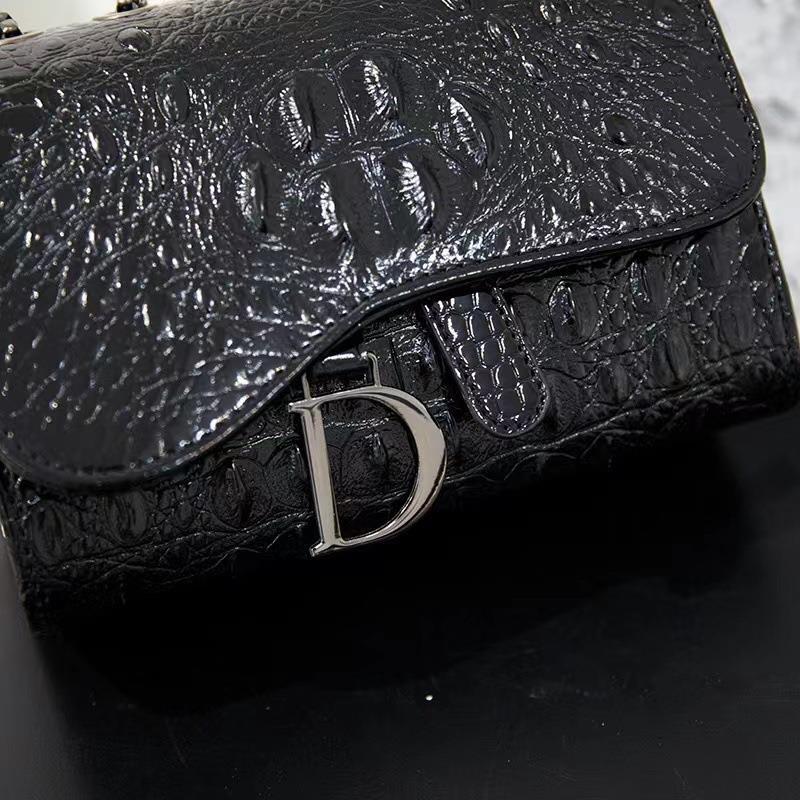 2023 neue Nischentaschen mit Krokodilmuster, Schulter-Crossbody-Damentasche, Internet-Promi-Kette, kleine quadratische Tasche, Papierschale, stilvolle Tasche_voghion.com