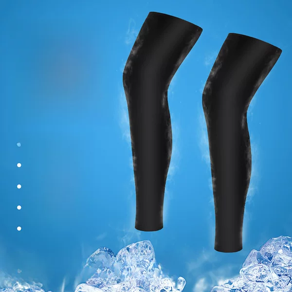 Sun Protection Leg Cover Men's and Women's Riding Ice Silk Sleeve Basketball Knee Pad Outdoor Running Leg Protector Cold Socks Foot Cover