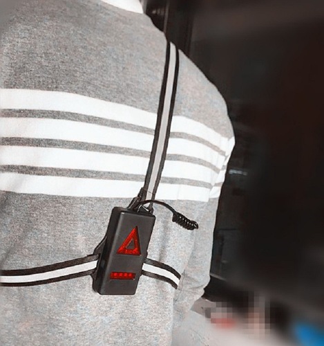 Cross-border night running light, new model running light, USB charging chest light, cycling light, wearable running light, safe night running