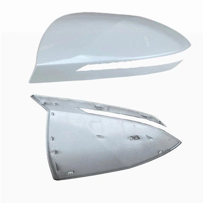 Suitable for 20-24 Hyundai Tucson L Rearview Mirror Housing, Lens Bottom Shell, Mirror Frame and Other Car Exterior Decorations (Other Automotive Exterior Supplies) - mirror-cover-pearl-white-a-style-buckle-left