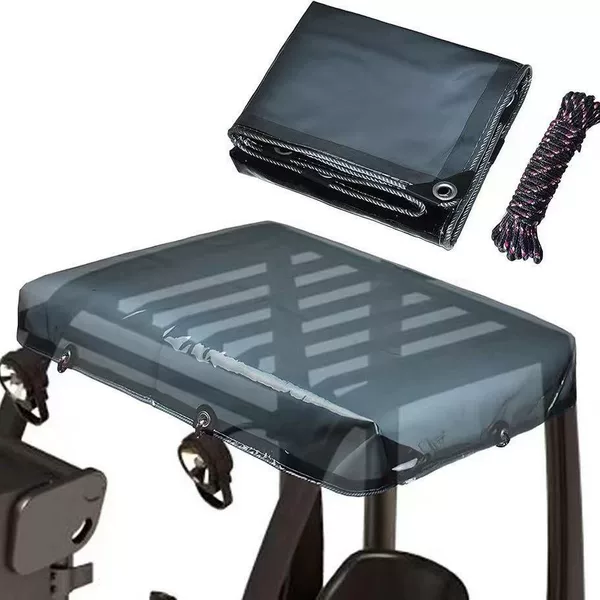 Cross-Border Outdoor Universal Colored Transparent Forklift Cover Uv-Proof Forklift Rain Cover Protective Cover Waterproof