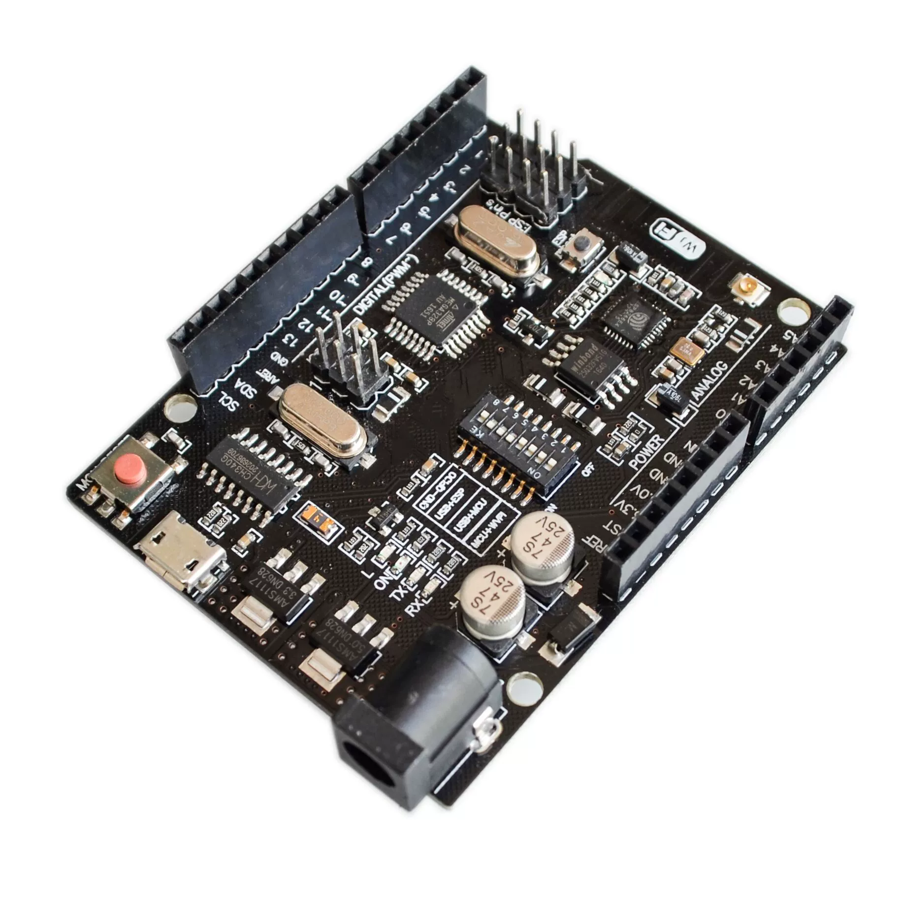 WiFi R3 Atmega328p+ESP8266 (32MB Memory), USB-TTL UNO