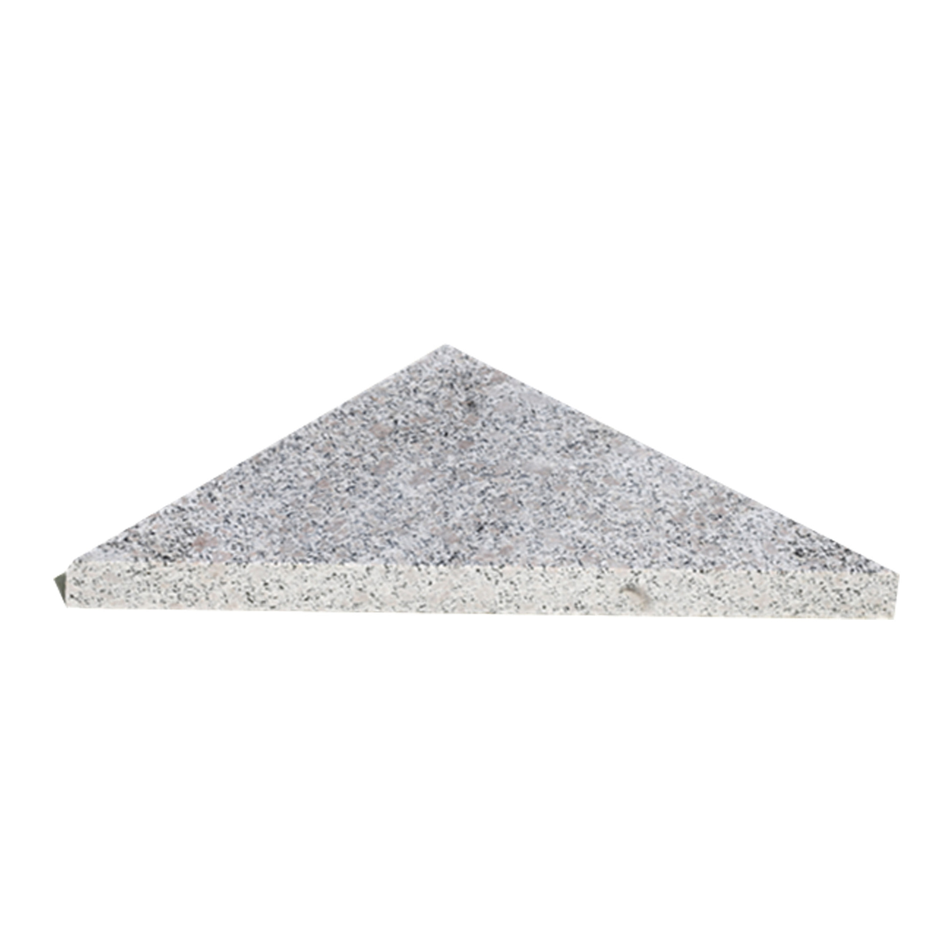 Un grupo de cuatro piezas de mármol triangular (sin cruces)