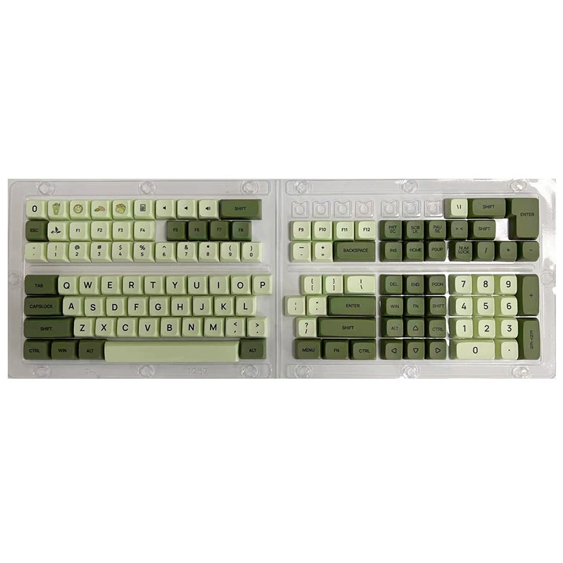 Капкейки XDA Matcha 125 клавиш сыр зеленый Grass зеленый сублимационная клавиатура маленький полный комплект упакованный материал PBT прямая продажа