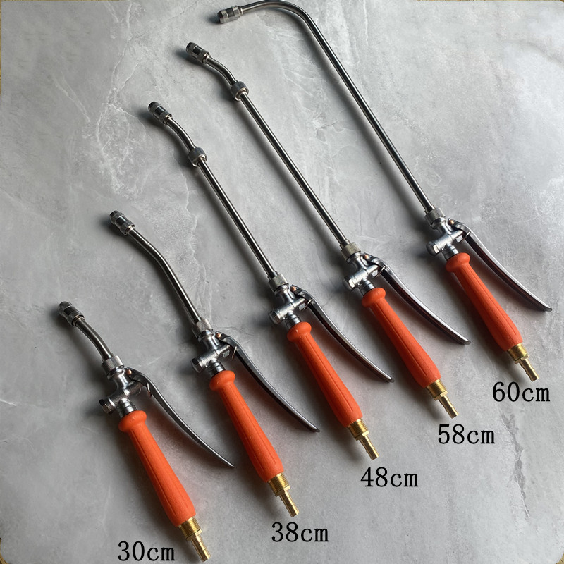 高压长杆铜插水枪 直接插管可拆长短枪 空调家电清洗枪