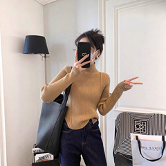 半高领打底衫女秋冬2025年新款洋气内搭毛衣小个子短款针织衫上衣