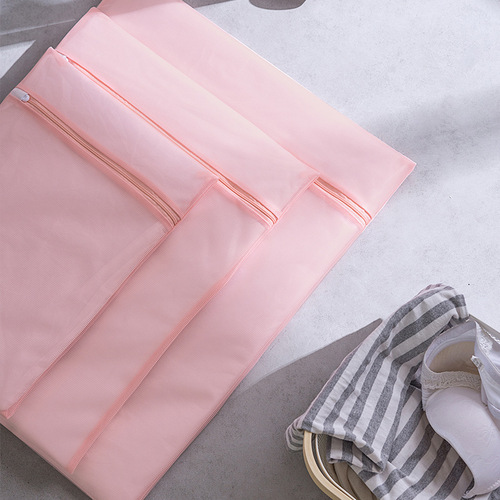 Shumi wholesale thickened 70g lotus root powder fine mesh wash bag machine washable anti-deformation bra wash bag underwear laundry bag