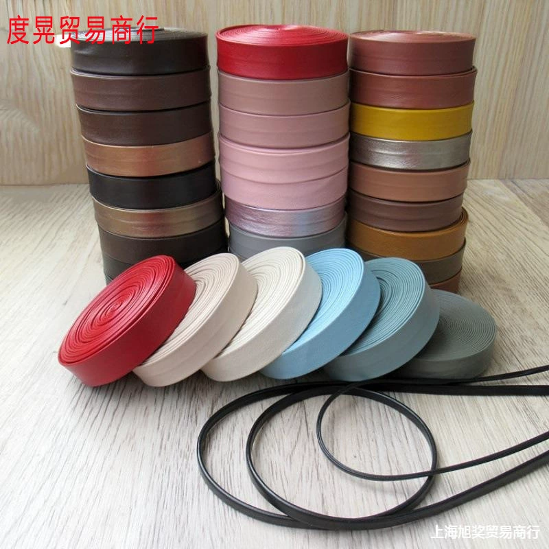 PU кожаные полоски цветные полоски PU складные кожаные шнуры кожаные шнуры для одежды с окантовкой аксессуары diy утолщение