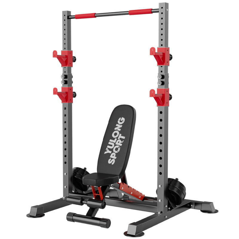 barra horizontal multifuncional tipo piso doméstico de alto soporte de peso pull-up rack para equipos de ejercicios de fitness indoor