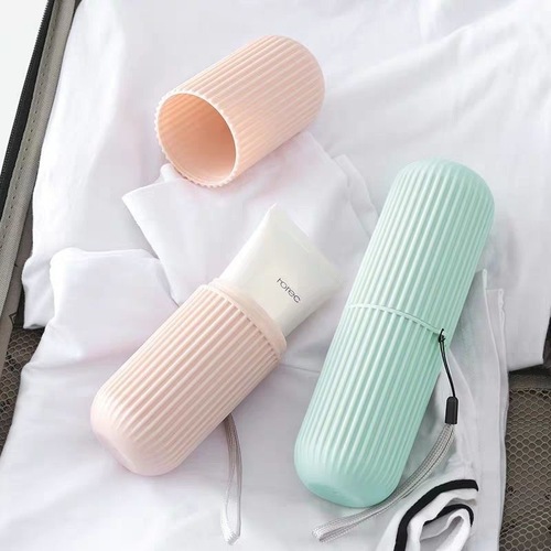 Travel toothbrush case with cover, toothbrush and toothpaste holder, portable toothbrush cup, travel size, wholesale