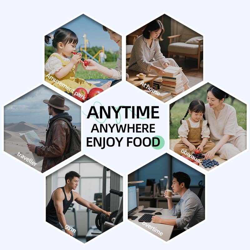 国境を越えた人気の調味料ボックスソースボックスダブルコンパートメント子供用食品グレードのシリコーンポータブル包装折りたたみ容器蓋付き|undefined