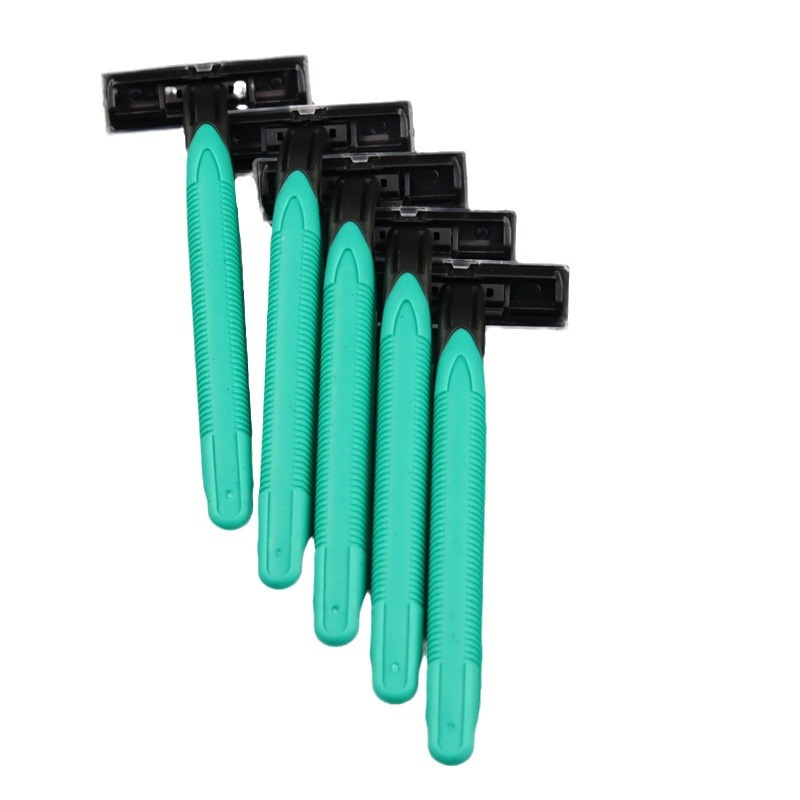 Hotel maquinilla de afeitar desechable hoja de dos capas viejo manual de afeitar depilación cuchillo ventas directas de la fábrica