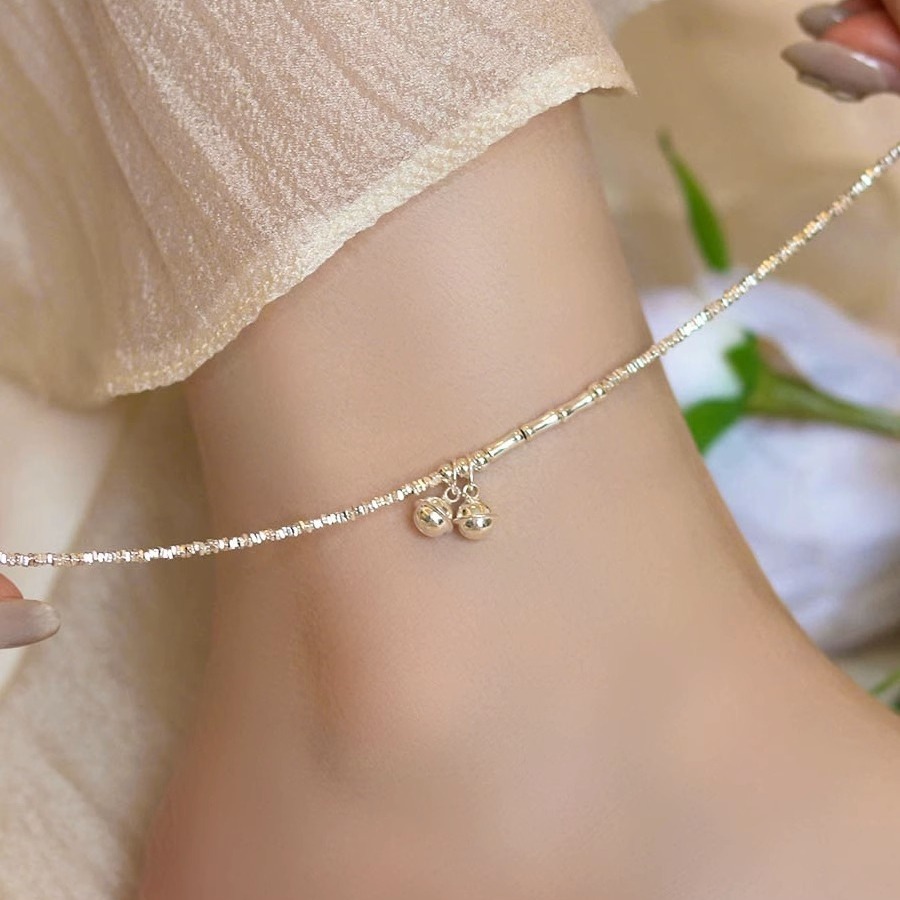 Eloch S925 plata nuevo diseño ligero de nicho de lujo de alto nivel de bambú campana de plata pulsera de bola S7512