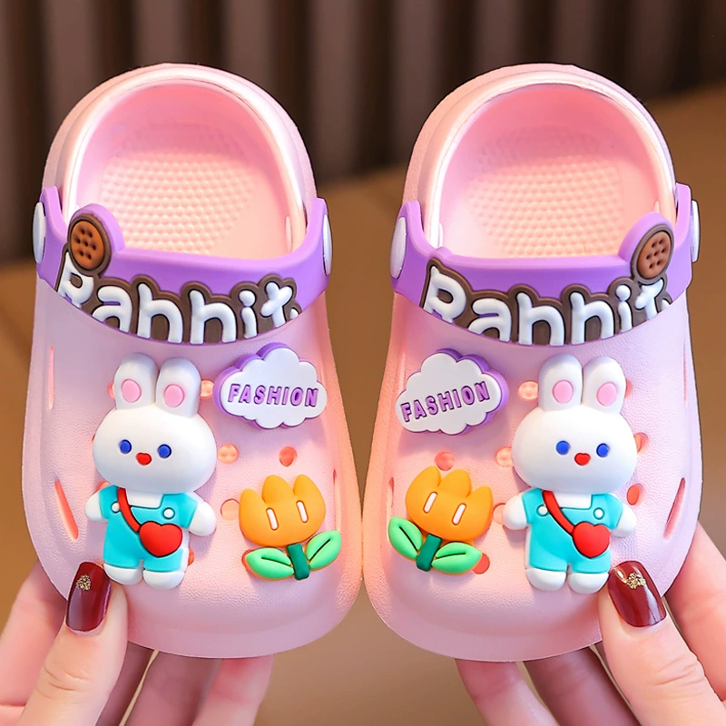 Детские шлепанцы Летняя нескользящая мягкая подошва