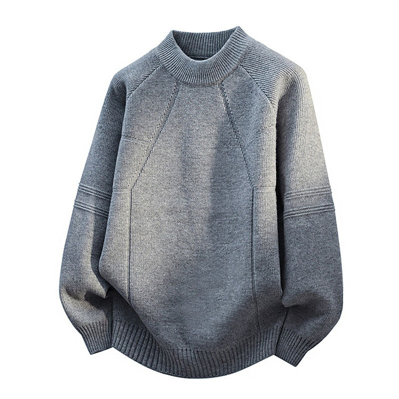 Explosiones transfronterizas de tamaño europeo medio suéter con cremallera hombre camiseta de punto universal otoño invierno viejo viento de negocios de alto nivel fábrica al por mayor