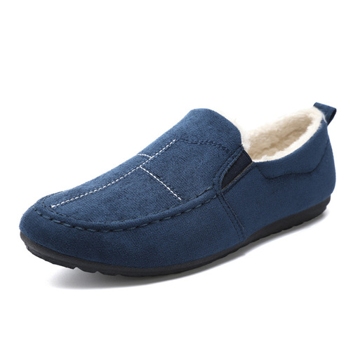 Men's shoes autumn and winter bean shoes men's Korean version versatile old Beijing cloth shoes plus velvet warm men's casual shoes student shoes