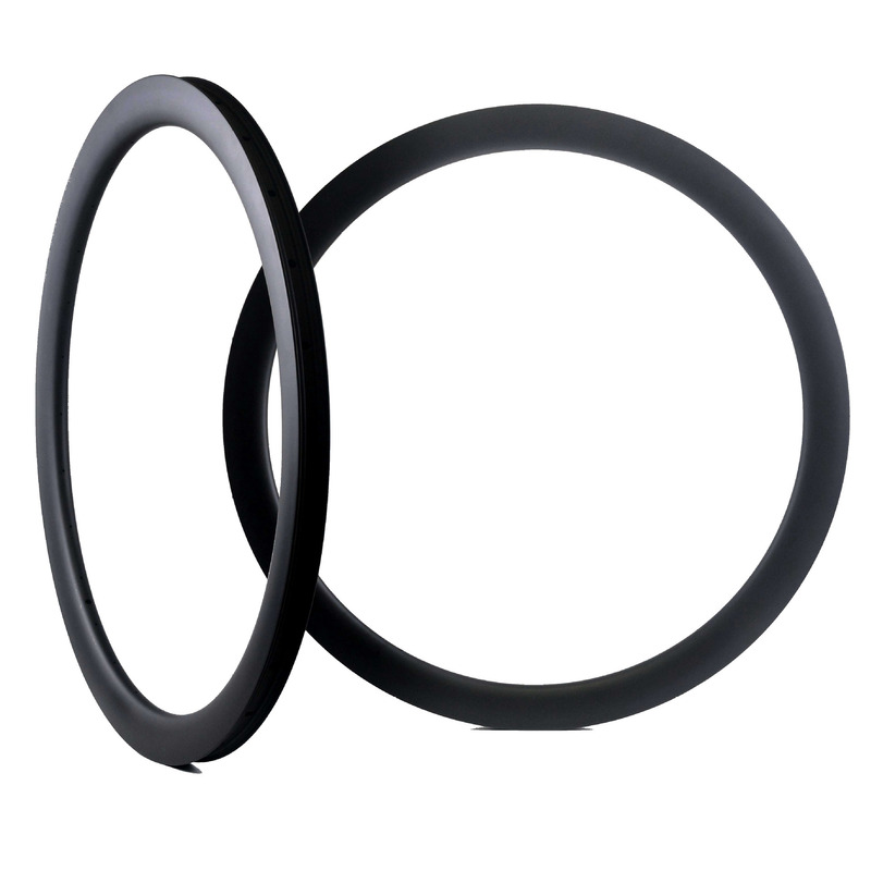 Road off-road bike carbon fiber rim 45mm melon car ultra light carbon ring opening 700C vacuum knife ring carbon wheel