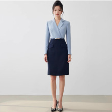 艾尚臣职业连衣裙女2025新款时尚气质女神范美容院前台接待西装裙