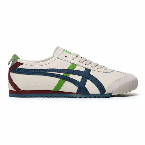 Onitsuka tiger skin beige blue and green