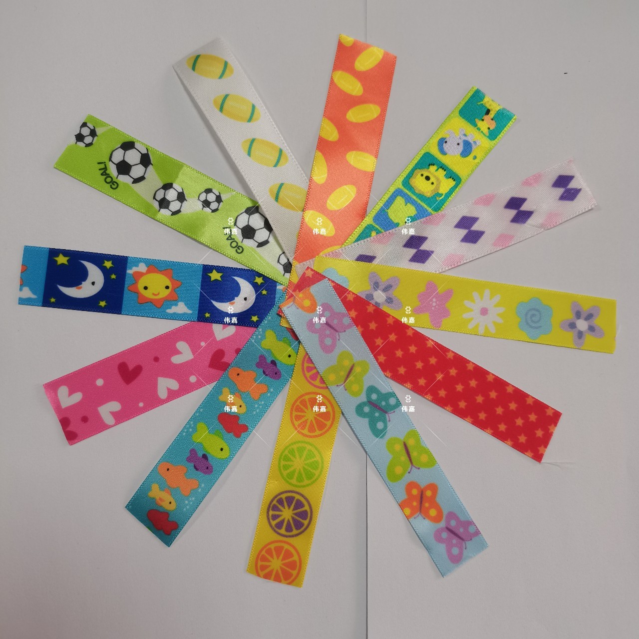 现货加密 20MM 22MM 25MM热转印刷多款网络玩具包装制定