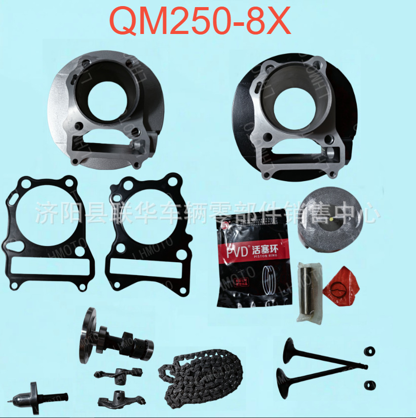 Bigfoot QM250-8X cylinder kit QM250GYGS250 engine cylinder block piston ring cylinder gasket piston kit