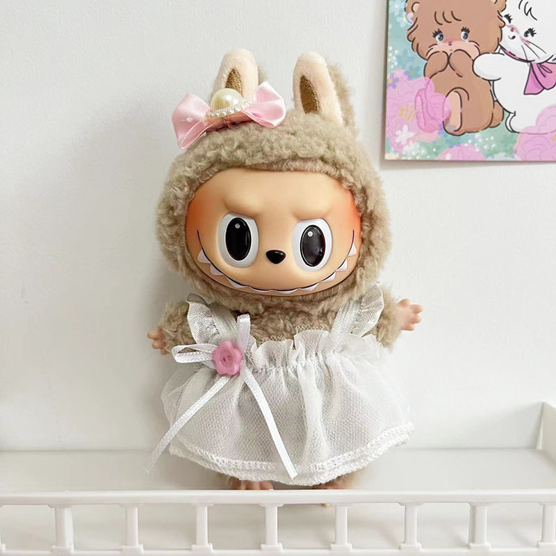 ソースメーカーのみの服】17cmペンダント ラブブ服 ブラインドボックス ラブブ人形 人形服 クールブラック カラフル|undefined
