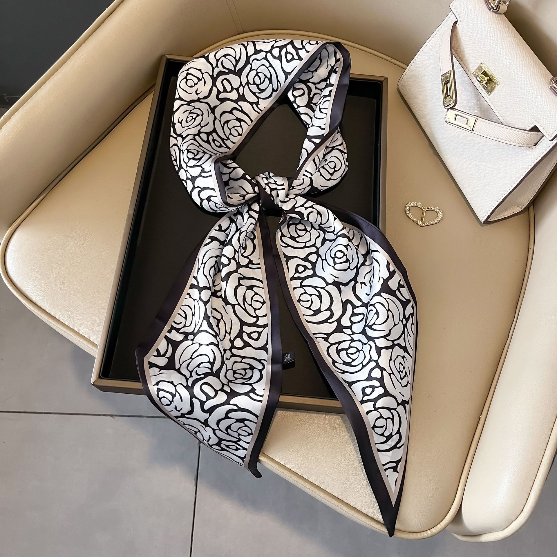 Nuevo caju pequeño cinturón de bufandas onduladas caju multifuncional cinturón de pelo de alta calidad bufandas profesionales