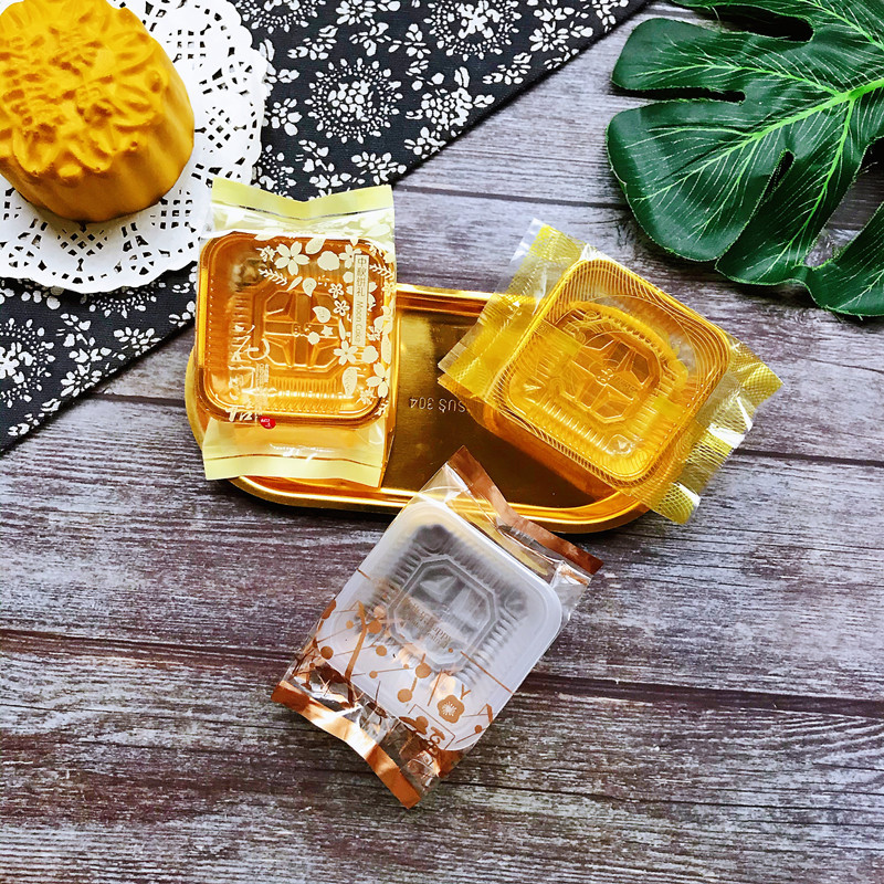 新款50克Chinese中国的月饼100克花间语团圆佳品烘焙类礼饼机封袋