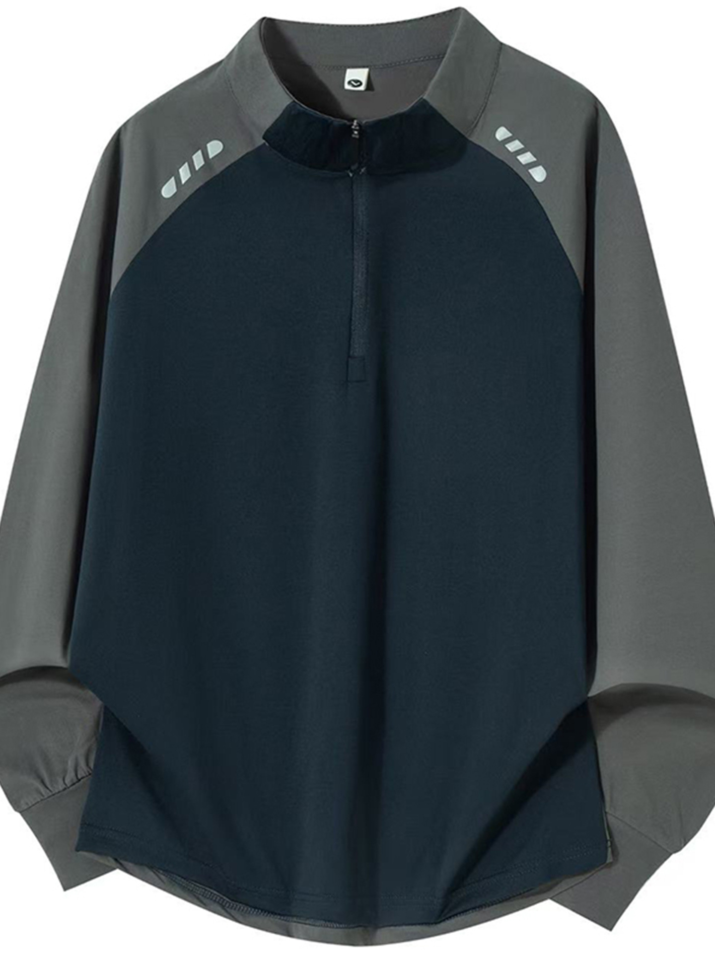 Half-Zip Quick-Drying Sportswear Men's Autum Cycling Clothing Tennis Badminton Clothing Running Training Fitness Long-Sleeved T-Shirt