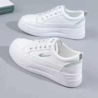 Sneakers, footwear, summer universal sports white shoes platform for leisure
