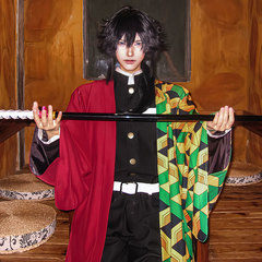 鬼灭之刃cos服富冈义勇羽织刺绣鬼杀队服万圣节cosplay全套蝴蝶忍