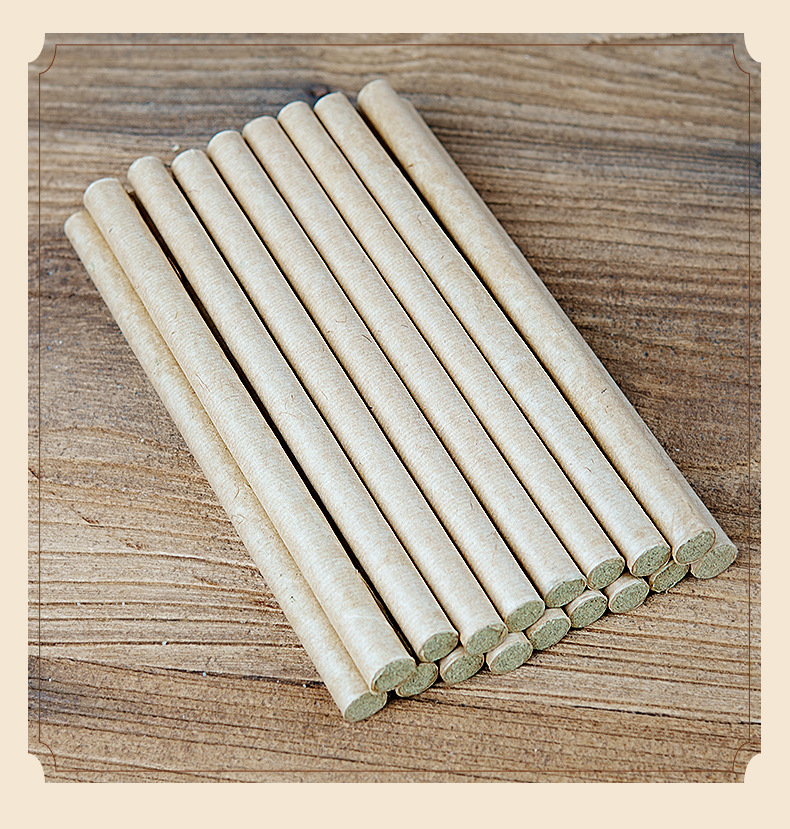 Moxa Sticks Ai Tiao 艾条 1.8x20cm 20 Pack Three Year Aged Pure Mugwort for Moxibustion preparation
