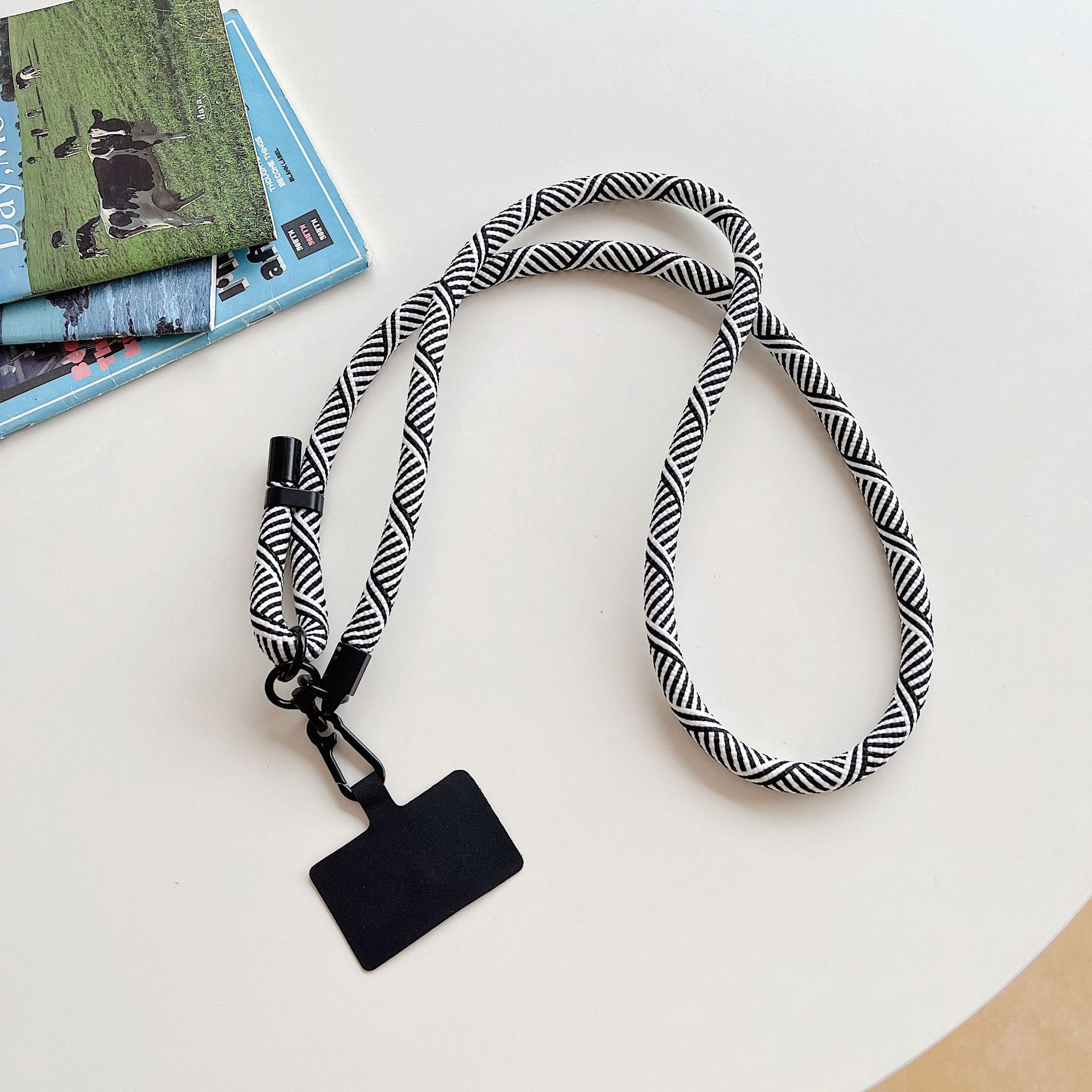 10mm caso de teléfono móvil universal ajustable longitud corta cuerda clip cuello colgante duradero correa de cinturón cadena al aire libre nylon