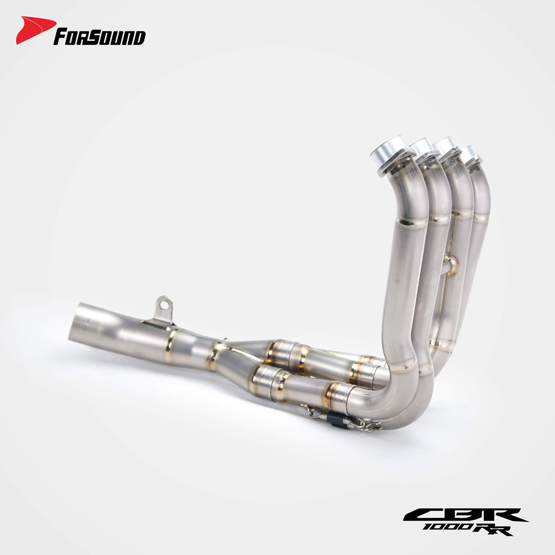 Suitable for HONDA Fireblade Honda CBR1000RR modified front and middle section titanium alloy racing motorcycle exhaust pipe