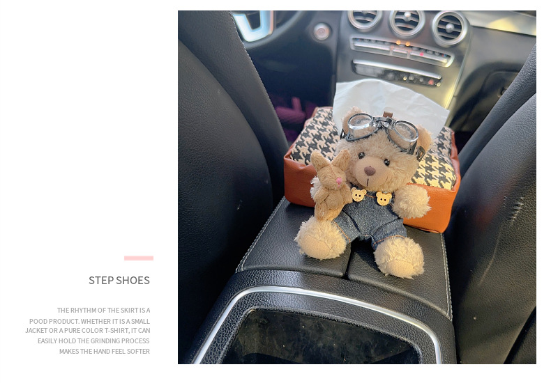 Car multi-function hanging trend pilot cool paper set tissue box bag car front and rear car supplies