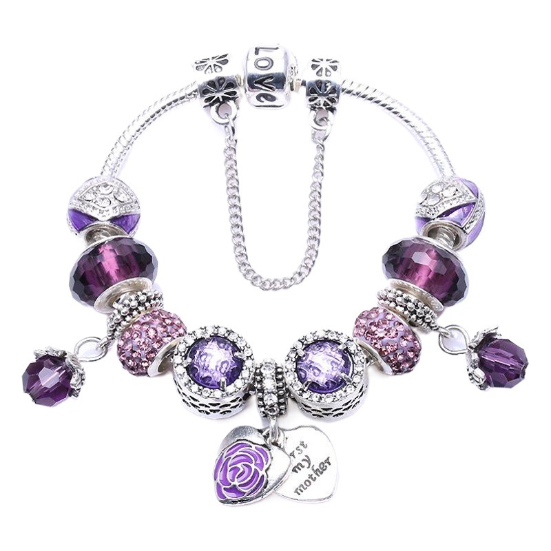 2023 Taobao explosión goteo doble pulsera de amor noble día de la madre pulsera de regalo de estilo europeo y americano en stock