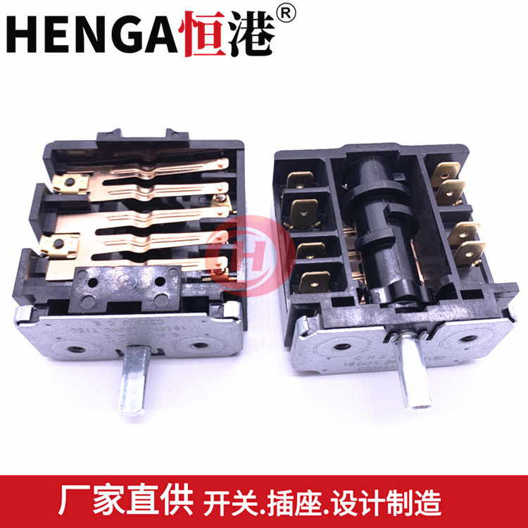 厂家供应高品质旋转开关5+0 旋钮开关胶木烤箱档位开关量大从优
