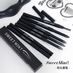スウィートミント極細ダブルヘッドの眉毛のペンは防水して汗を防ぎます。根元がはっきりしています。