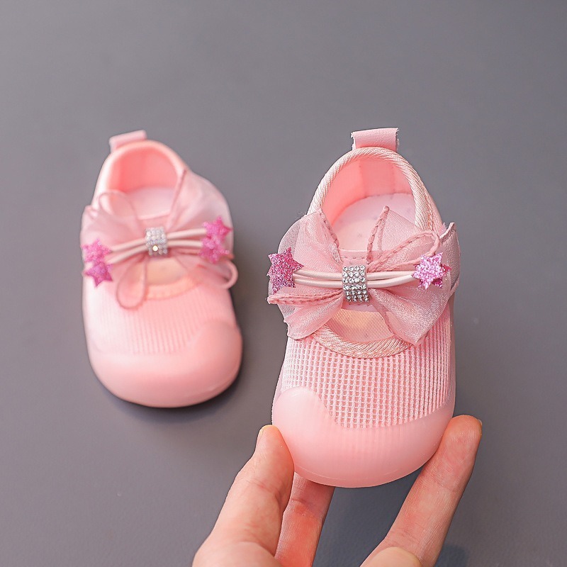 Zapatos para bebés de niña, zapatos coreanos, zapatos de princesa, zapatos de malla transpirables, zapatos de niña suaves. image 4