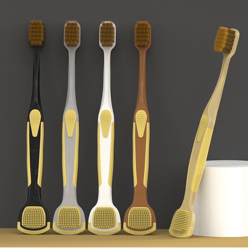 BQB5 solo cepillo de dientes raspador de lengua privado grupo de compra de puntos de regalo de cambio de edición de paquete multifuncional cepillo de dientes de pelo suave al por mayor