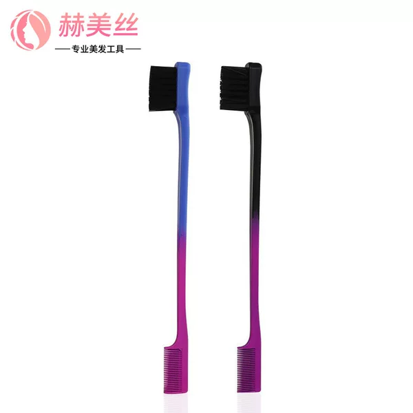 Factory Direct Supply Eyebrow Brush Gradient Dual-Purpose Eyebrow Dyeing Brush Pointed Tail Brush Hair Styling Brush Makeup Eyebrow Comb Eyebrow Brush