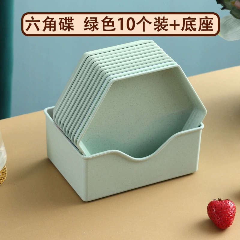 Geometric Plastic Cute Desktop Trash Bin, Home Small Waste Can, Decorative Shapes & Colors