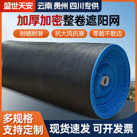 黑色遮阳网加密成卷避光网户外隔热网耐高温防晒网农用大棚遮阳网