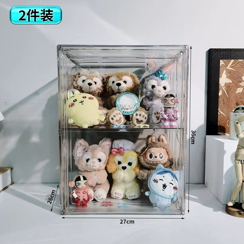 Display Box (Labubu) Acrylic Doll Display Cabinet, Transparent Multi-Size Storage