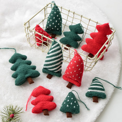 クロスボーダー新製品クリスマス装飾ウールミニクリスマスツリーペンダントクリスマス装飾クリスマスギフト