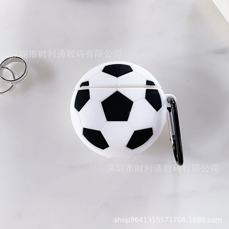 Силиконовый защитный чехол (совместим с Apple AirPods), 3D‑дизайны, с карабином или шнурком, лёгкий